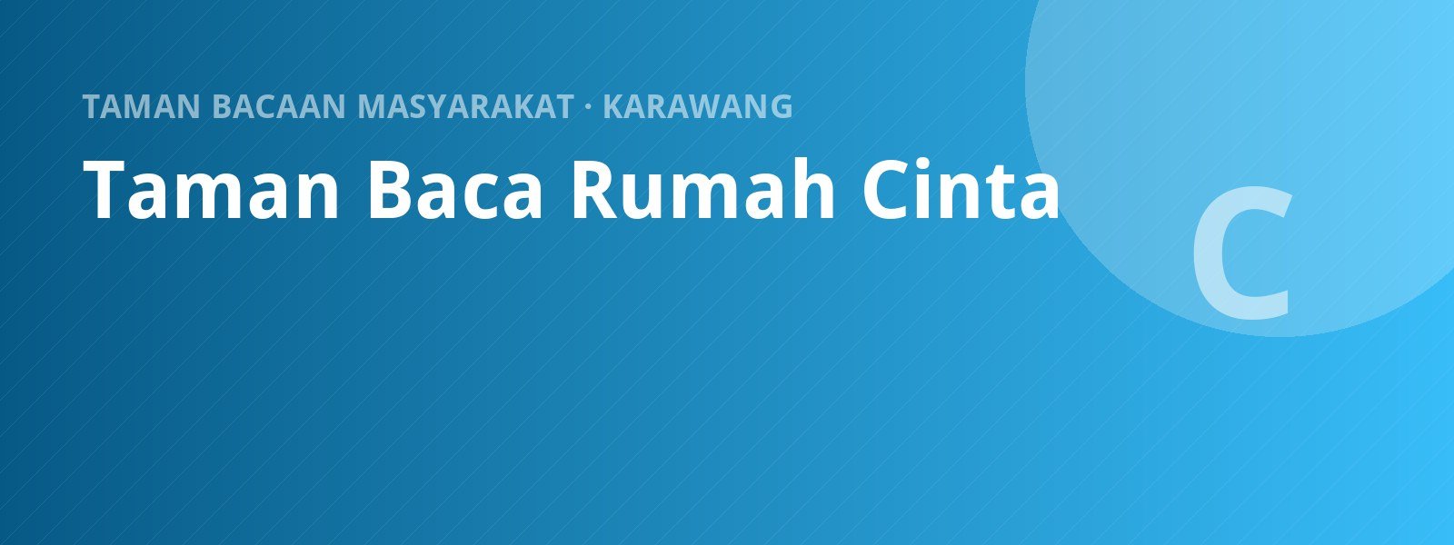 Sampul Taman Baca Rumah Cinta