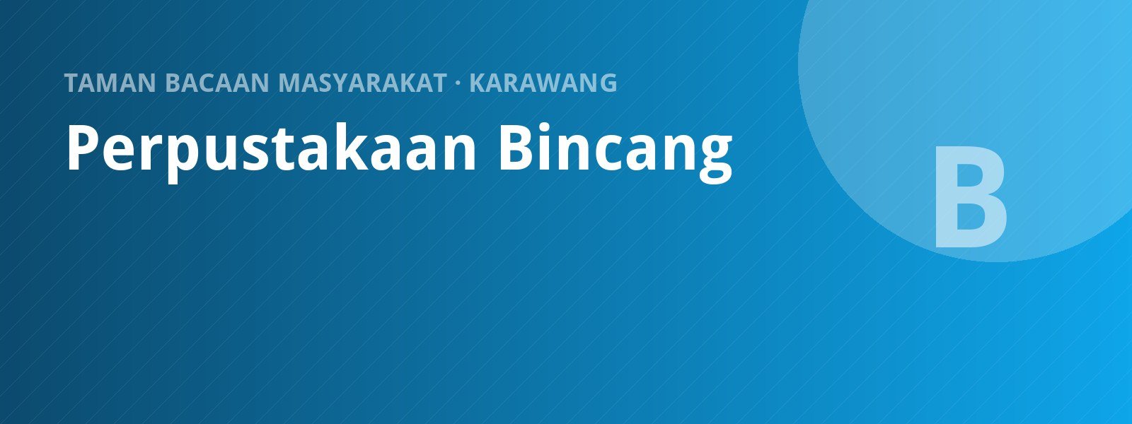 Sampul Perpustakaan Bincang
