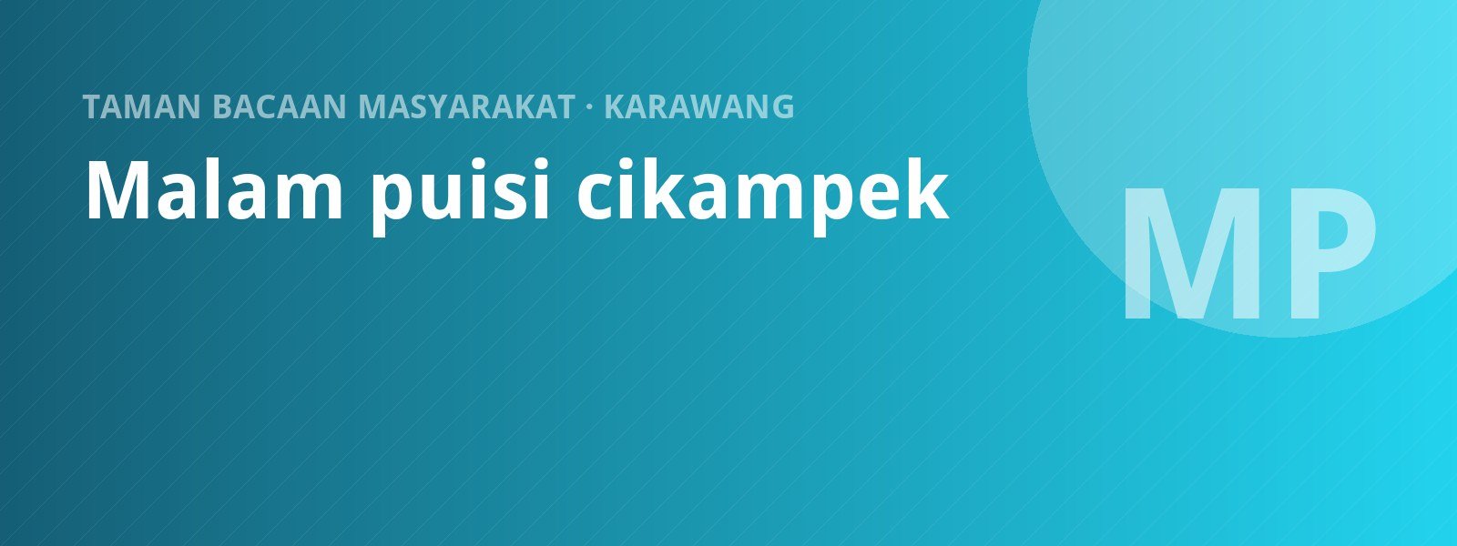Sampul Malam puisi cikampek